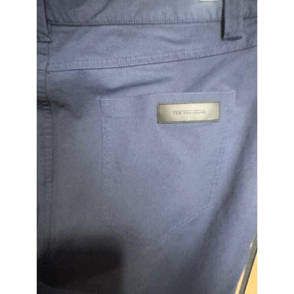 Ten Thousand 5 Pocket Pant Slim Straight Fit In Midnight Navy Blue Size 34 - Picture 10 of 13
